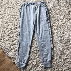 Mikey &Joey M Gray Cuffed Ankle Pants